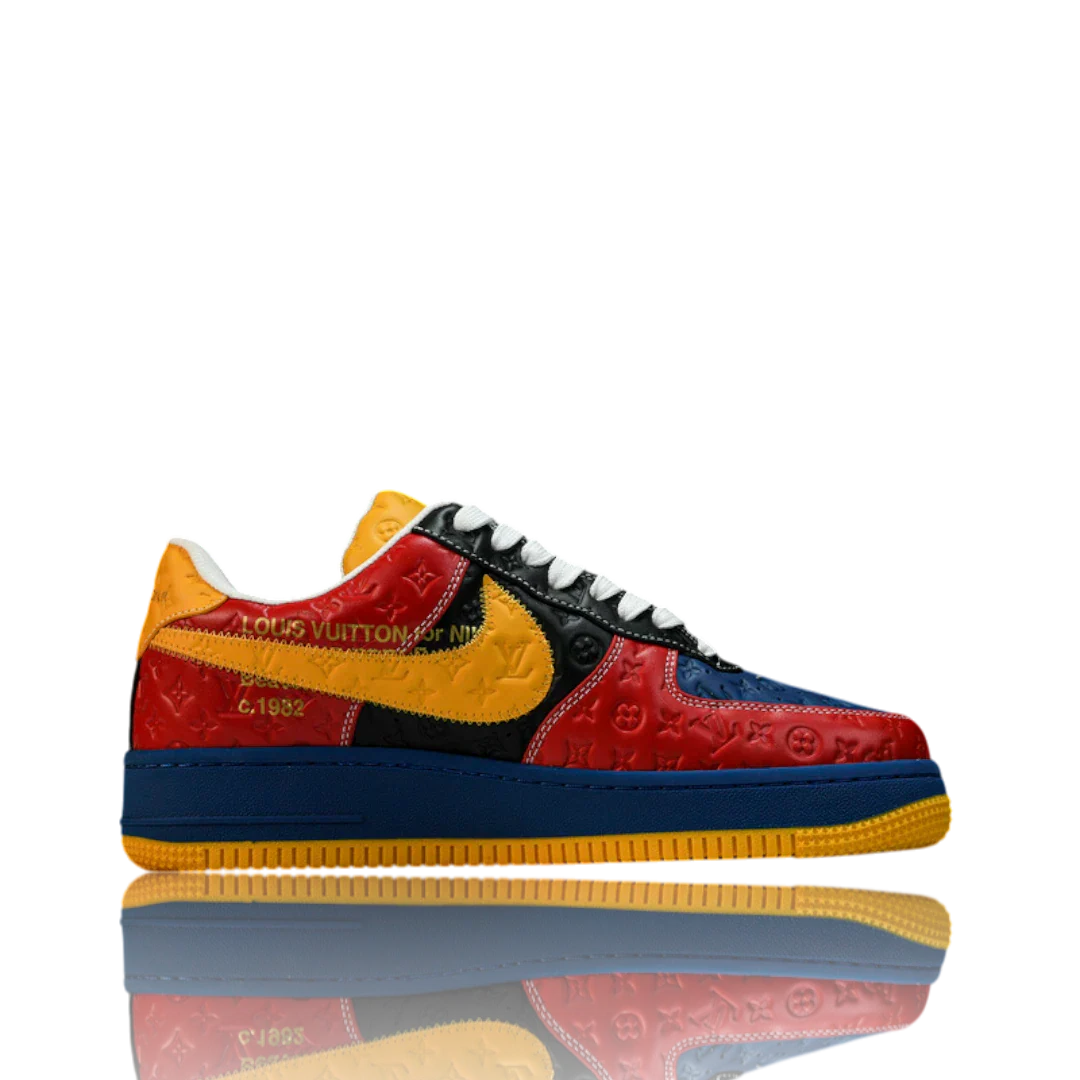 Louis Vuittоп x AF1 By Virgil Abloh 'Red Blue Yellow'