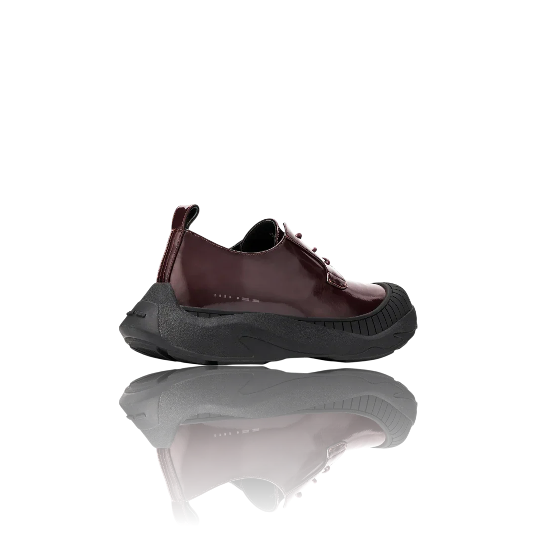 Burgundy Leather Oxford Shoes