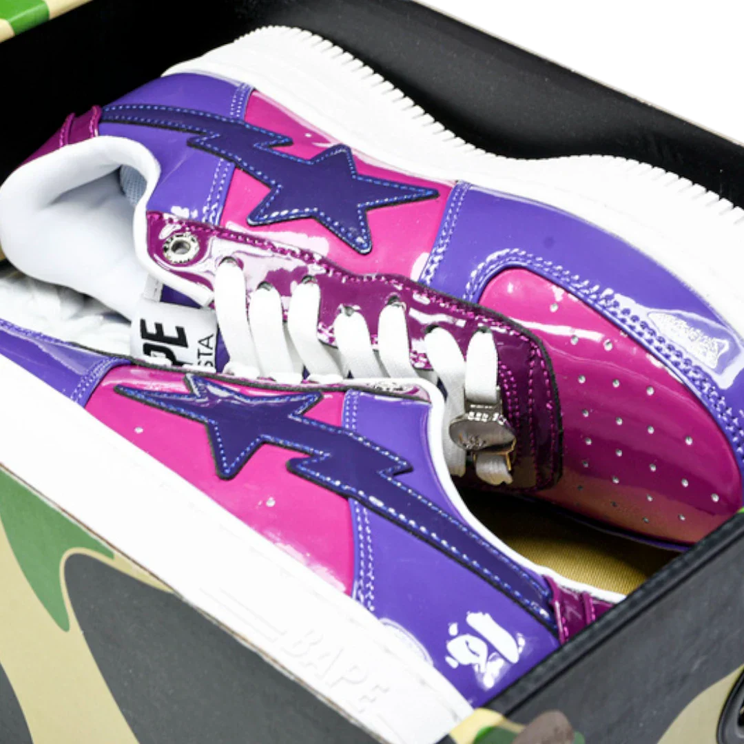 A Bathing Ape Bapesta Color Camo Combo 'Purple'