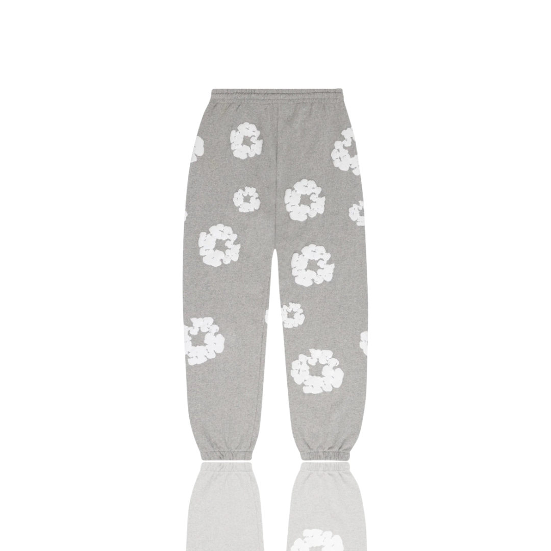 Denim Tears Grey ‘The Cotton Wreath’ Sweatpants