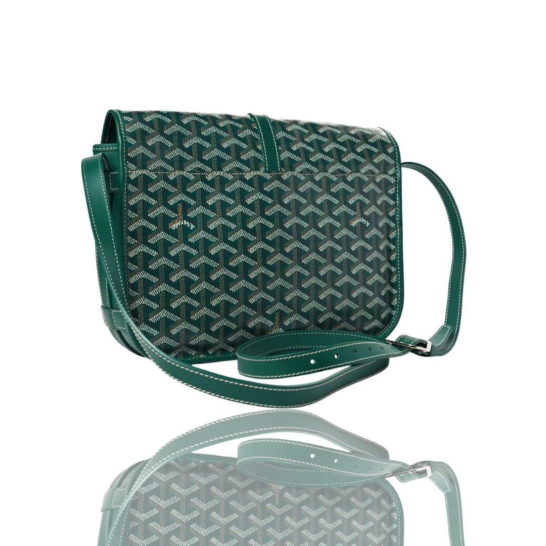 Green Goyard Messenger Bag