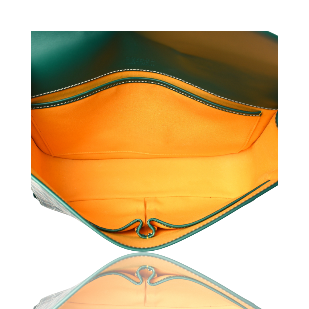 Green Goyard Messenger Bag