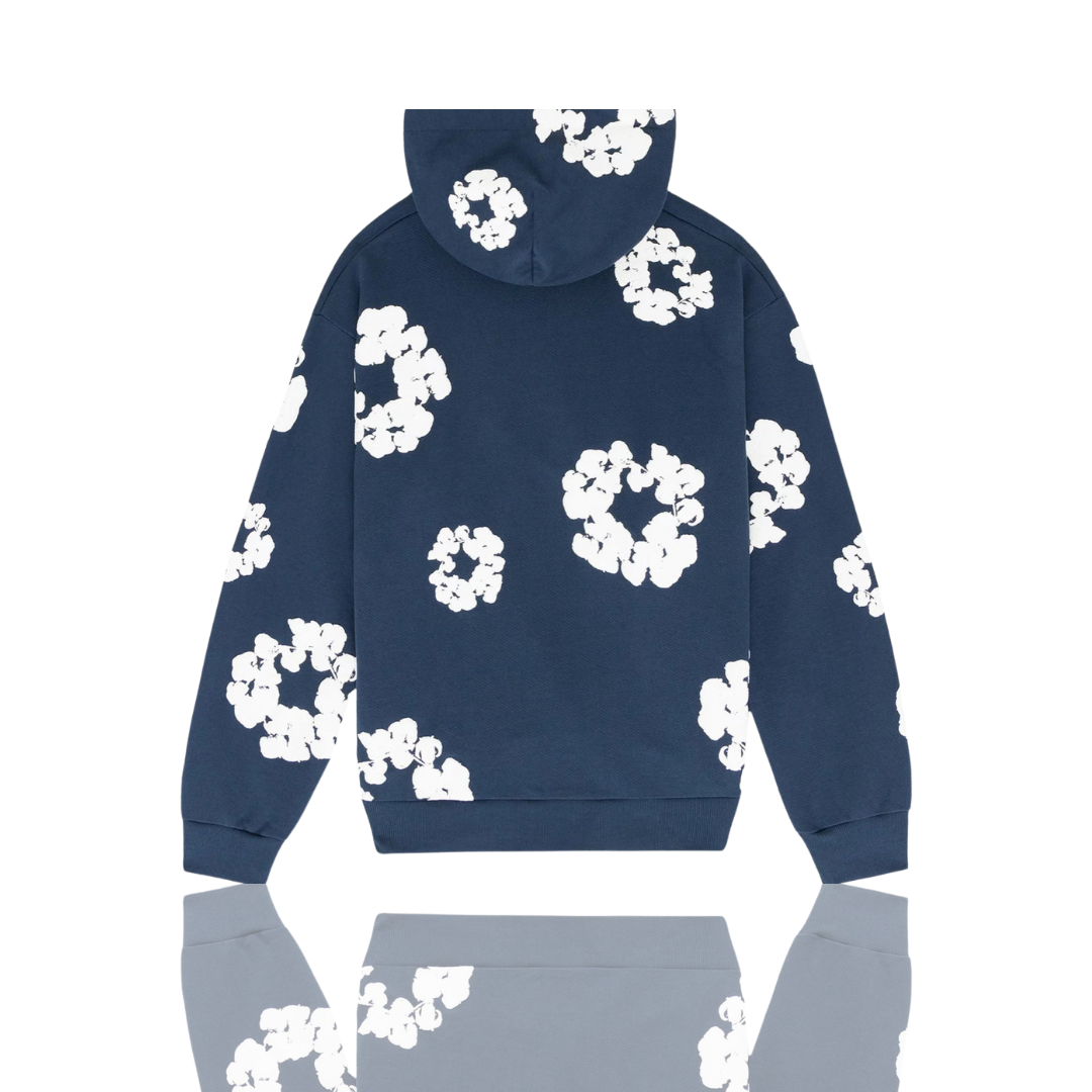 Denim Tears Navy ‘The Cotton Wreath’ Hoodie