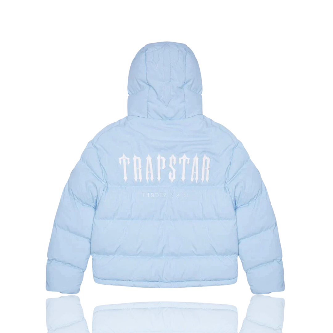Trapstar Ice Blue Decoded 2.0 Hooded Puffer Jacket
