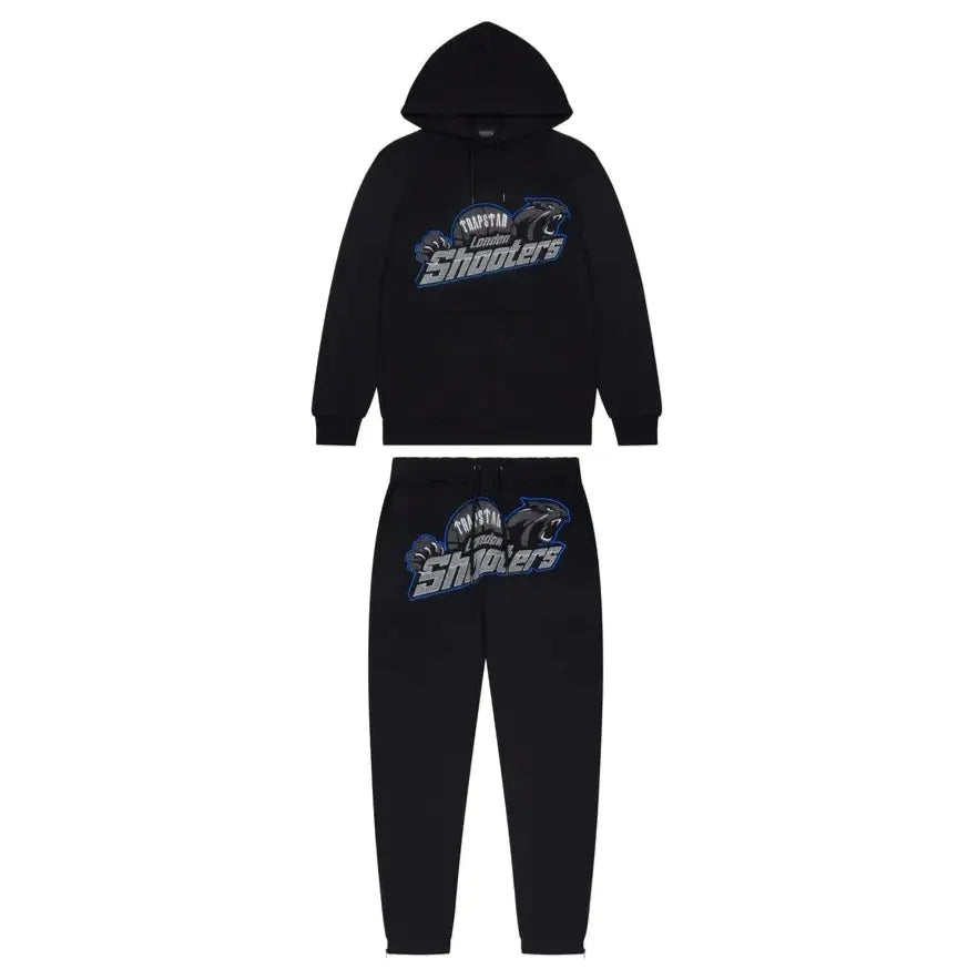 Trapstar Shooters Hoodie Tracksuit - (BLACK ICE FLAVOURS) Trapstar