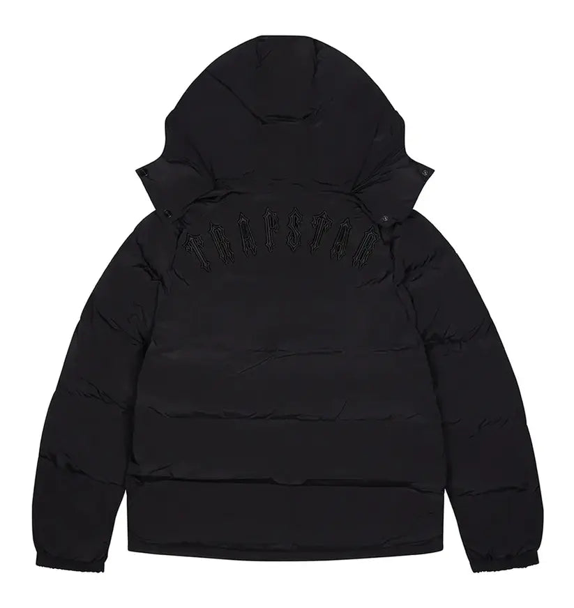 Trapstar Irongate Detachable Hooded Puffer Jacket - (BLACKOUT EDITION) Wreps