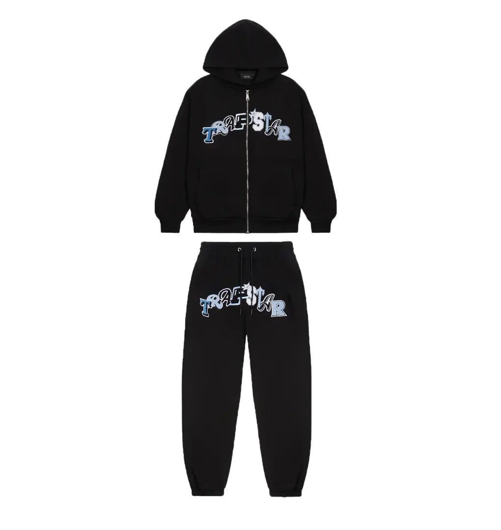 Trapstar Wildcard Tracksuit - (BLACK/BLUE) Trapstar