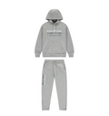 Trapstar Chenille Decoded 2.0 Hoodie Tracksuit - (GREY/ICE BLUE)