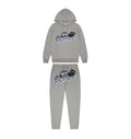 Trapstar Shooters Hoodie Tracksuit - (GREY/SKY BLUE) Trapstar