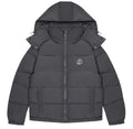 Trapstar Irongate Detachable Hooded Puffer Jacket - (STONE GREY) Wreps