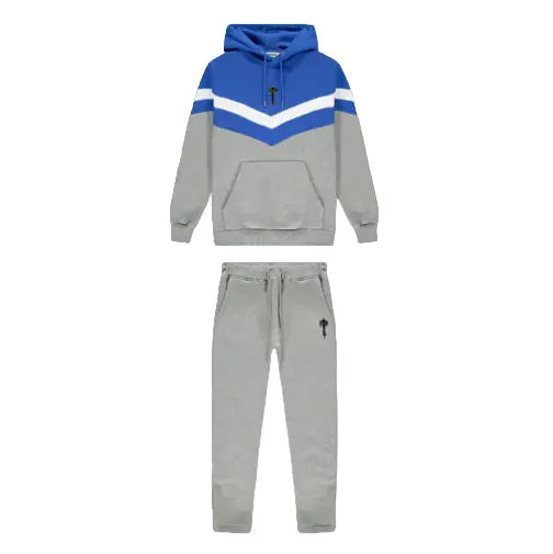 Trapstar V Stripe Tracksuit - (BLACK/BLUE/GREY) Trapstar