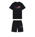 Trapstar Chenille Decoded Short Set - (BLACK REVOLUTION)
