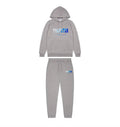 Trapstar Chenille Decoded Hoodie Tracksuit - (GREY ICE FLAVOURS) Trapstar