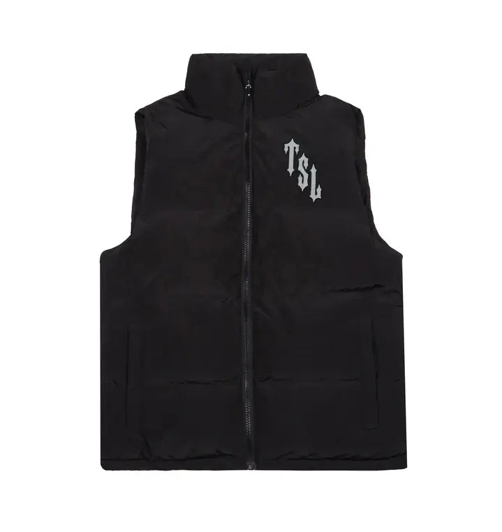 Trapstar Shooters Gilet - (BLACK/REFLECTIVE) Trapstar