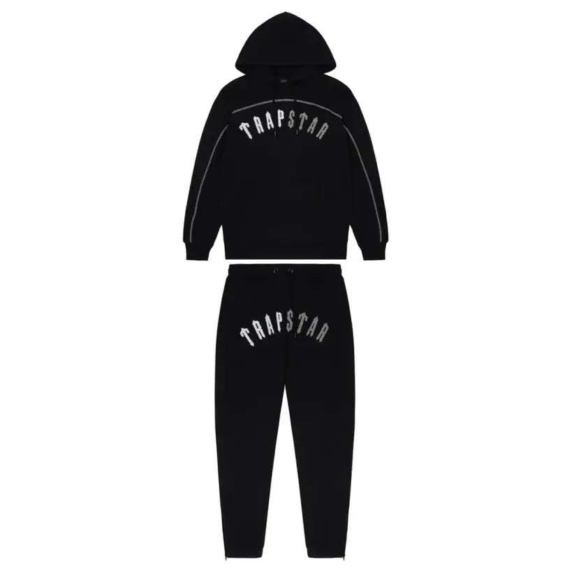 Trapstar Irongate Arch Tracksuit - (BLACK MONOCHROME EDITION) Trapstar