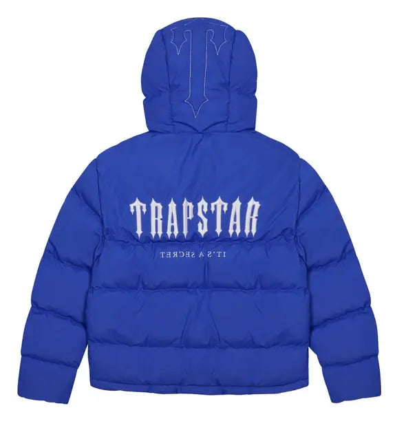 Trapstar Decoded Hooded Puffer 2.0 - (DAZZLING BLUE) Wreps
