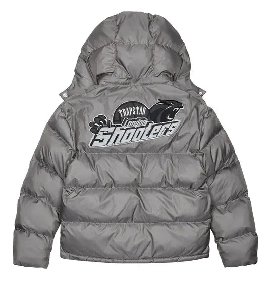 Trapstar Shooters Hooded Puffer Jacket - (GREY) Wreps