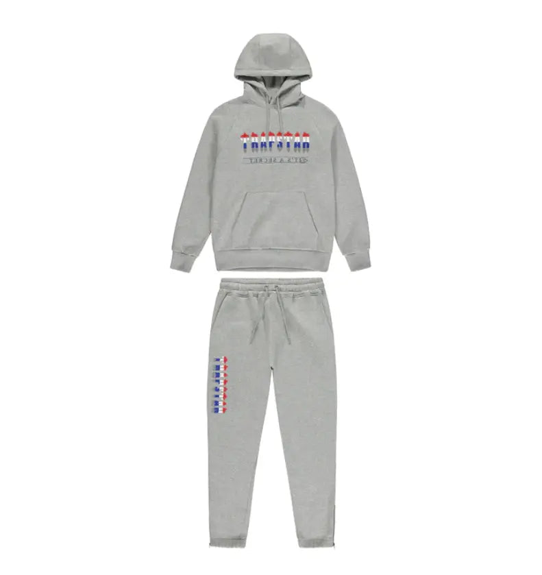 Trapstar Chenille Decoded 2.0 Hoodie Tracksuit - (GREY REVOLUTION EDITION) Trapstar