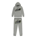Trapstar Shooters Hoodie Tracksuit - (GREY/LIME) Trapstar