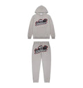 Trapstar Shooters Hoodie Tracksuit - (GREY/RED) Trapstar