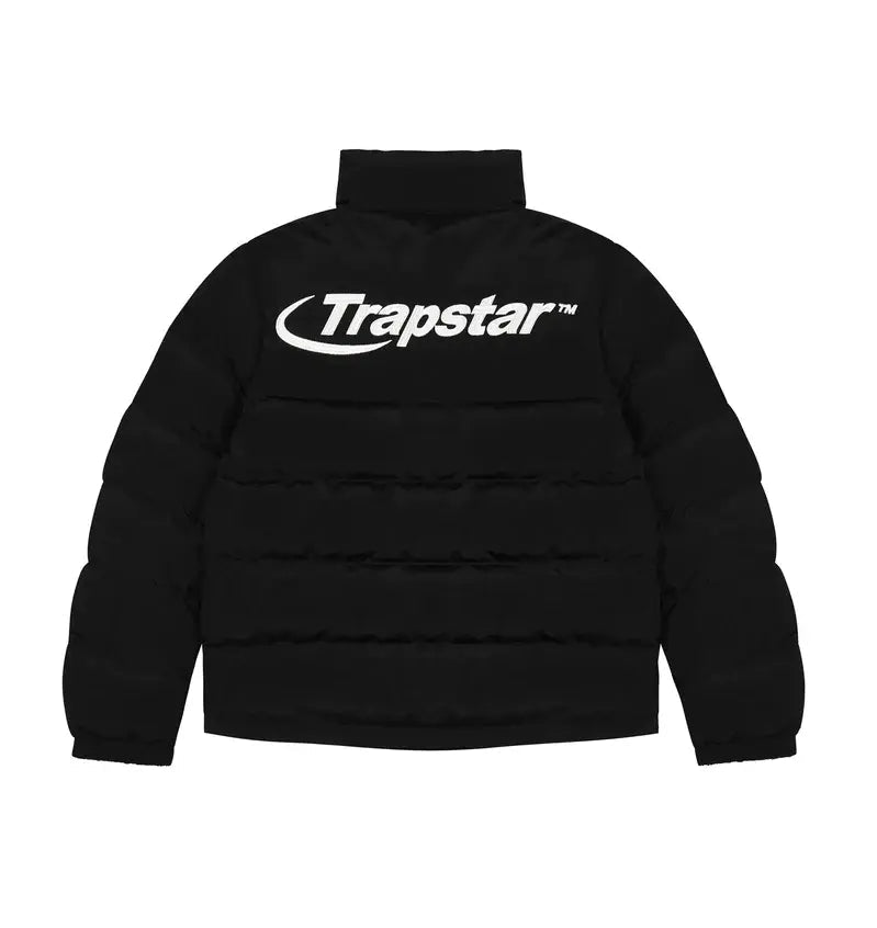 Trapstar Hyperdrive Puffer Jacket 2.0 - (BLACK/WHITE) Wreps
