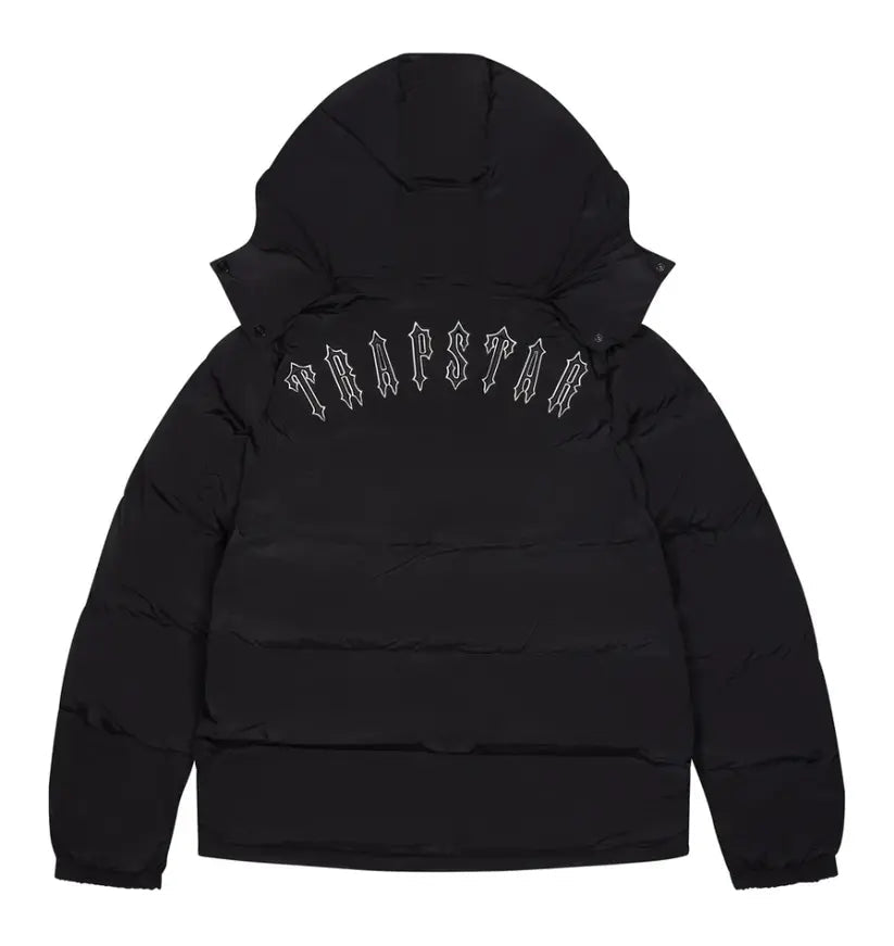 Trapstar Irongate Detachable Hooded Puffer Jacket - (BLACK) Wreps
