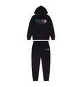 Trapstar Chenille Decoded Hoodie Tracksuit - (BLACK/GREEN) Trapstar