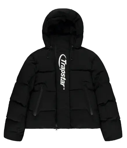 Trapstar Hyperdrive Technical Puffer Jacket - (BLACK/WHITE) Wreps