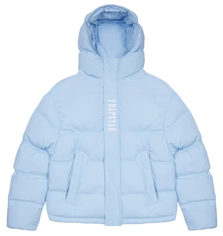 Trapstar Decoded Hooded Puffer 2.0 - (ICE BLUE) Wreps