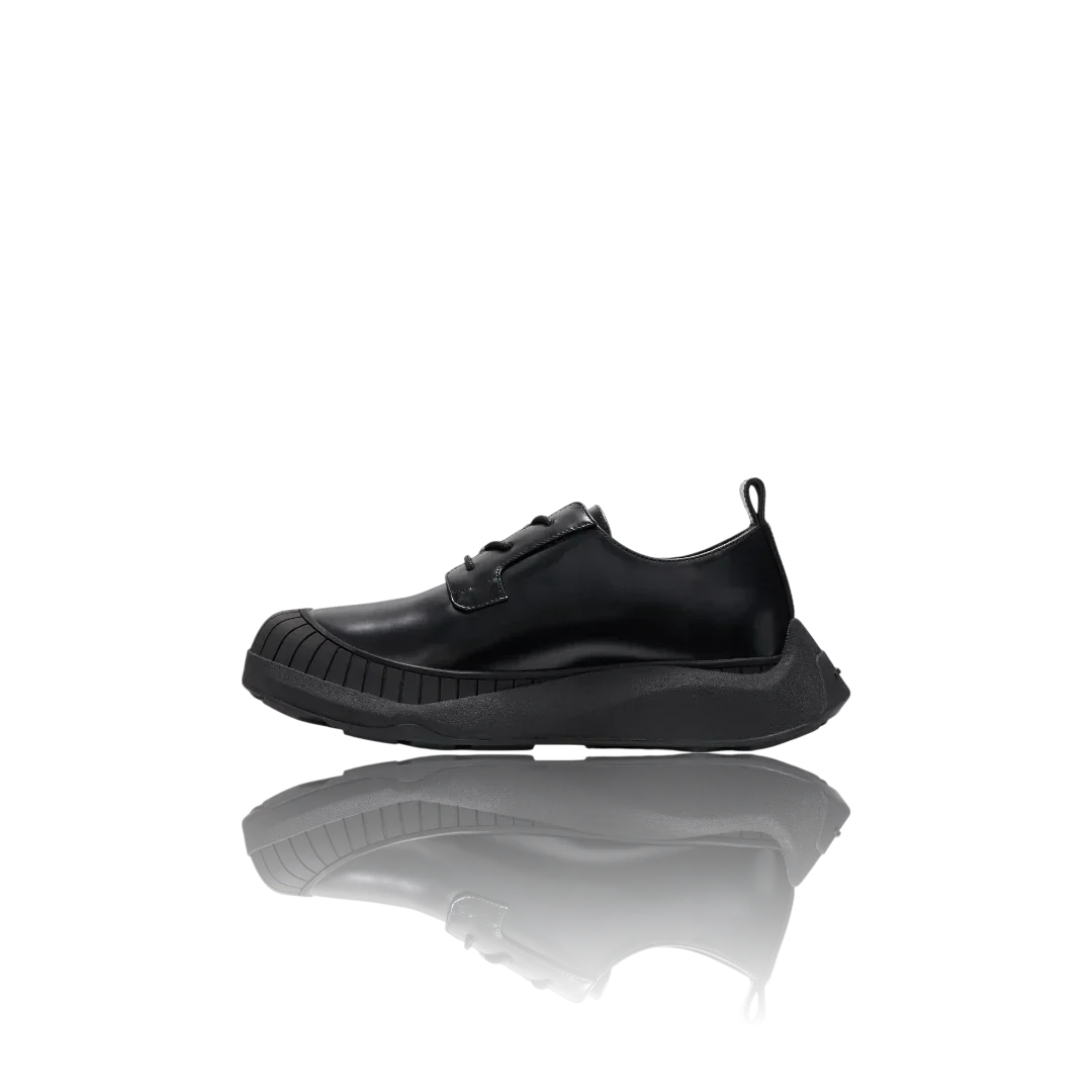 Black Leather Oxford Shoes