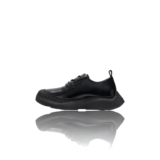 Black Leather Oxford Shoes