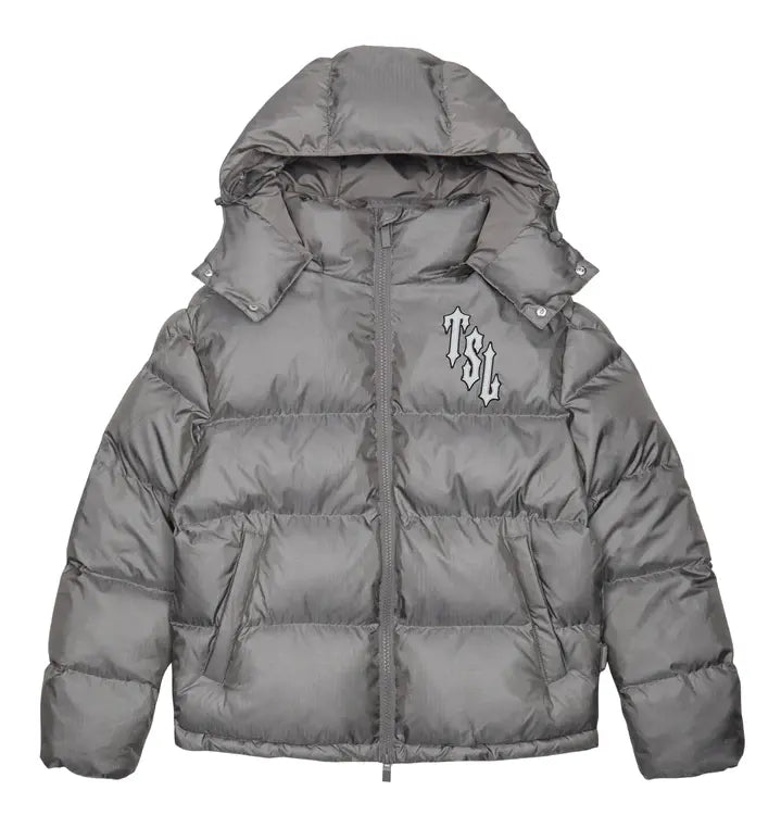 Trapstar Shooters Hooded Puffer Jacket - (GREY) Wreps