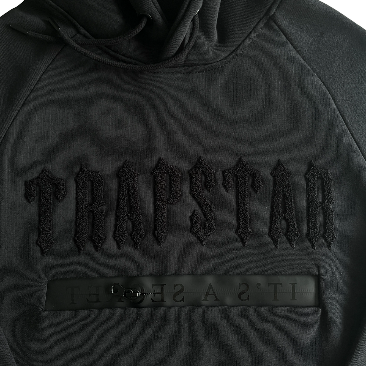 Trapstar Chenille Decoded 2.0 Hoodie Tracksuit - (BLACKOUT EDITION)