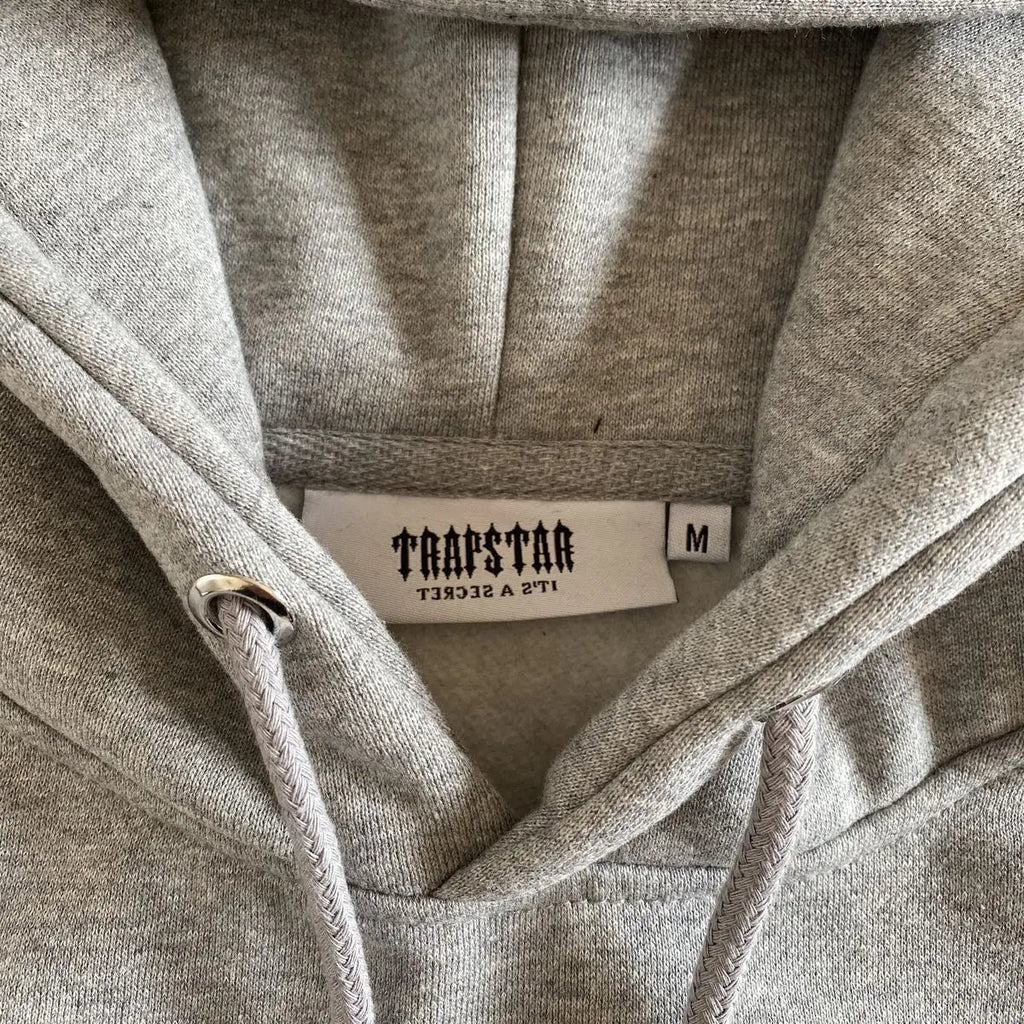 Trapstar V Stripe Tracksuit - (BLACK/WHITE/MARL GREY) Trapstar
