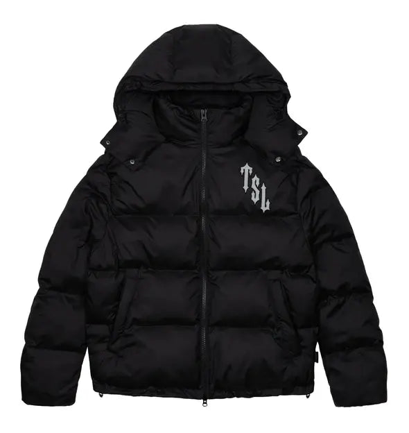 Trapstar Shooters Hooded Puffer Jacket (BLACK/REFLECTIVE) Wreps