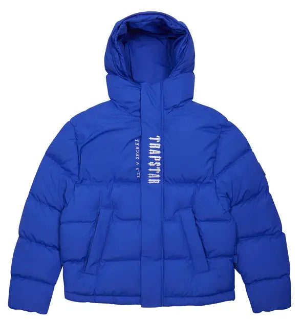 Trapstar Decoded Hooded Puffer 2.0 - (DAZZLING BLUE) Wreps