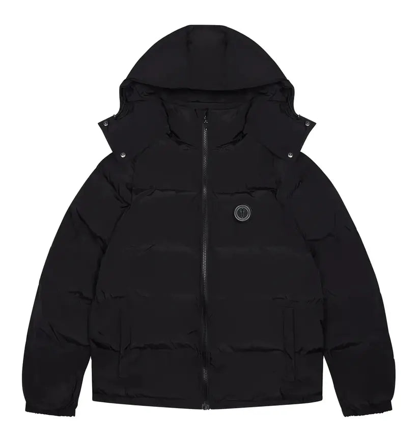 Trapstar Irongate Detachable Hooded Puffer Jacket - (BLACKOUT EDITION) Wreps