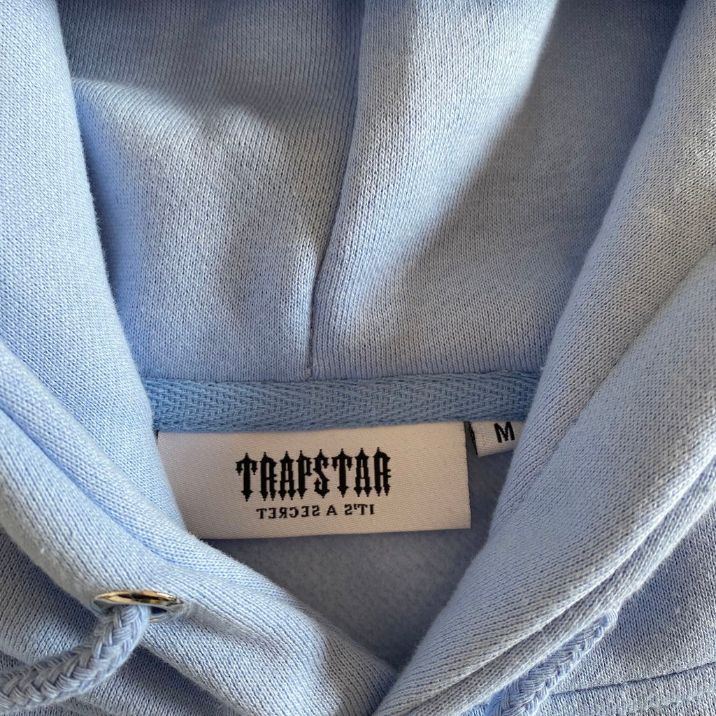 Trapstar V Stripe Tracksuit - (CASHMERE BLUE/WHITE/MARL GREY)