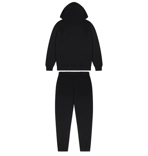 Trapstar Shooters Hoodie Tracksuit - (BLACK MONOCHROME EDITION) Trapstar