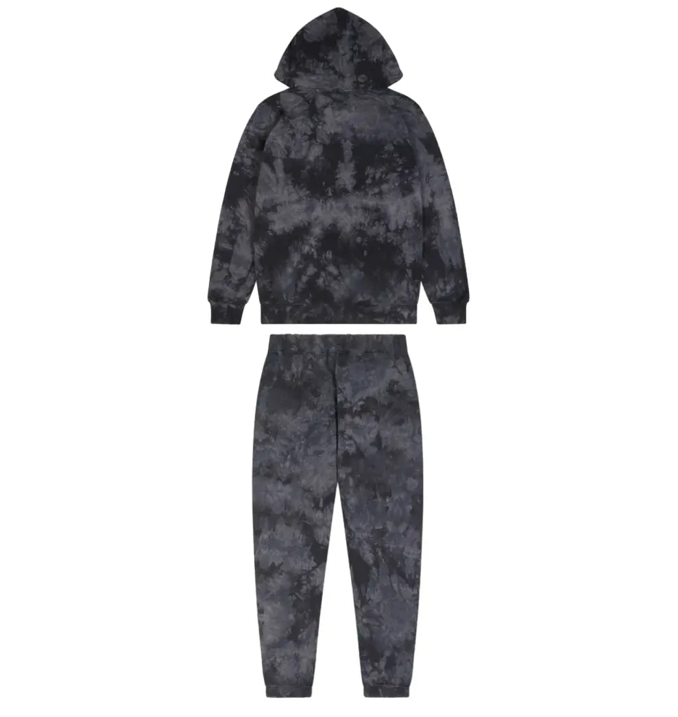 Trapstar Chenille Decoded Hooded Tracksuit - (ALLOVER TIE DYE RED) Trapstar