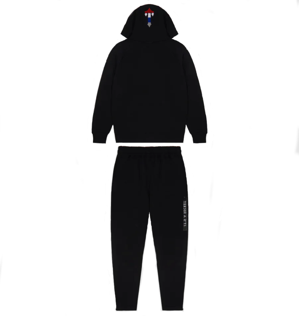 Trapstar Chenille Decoded 2.0 Hoodie Tracksuit - (BLACK REVOLUTION EDITION)