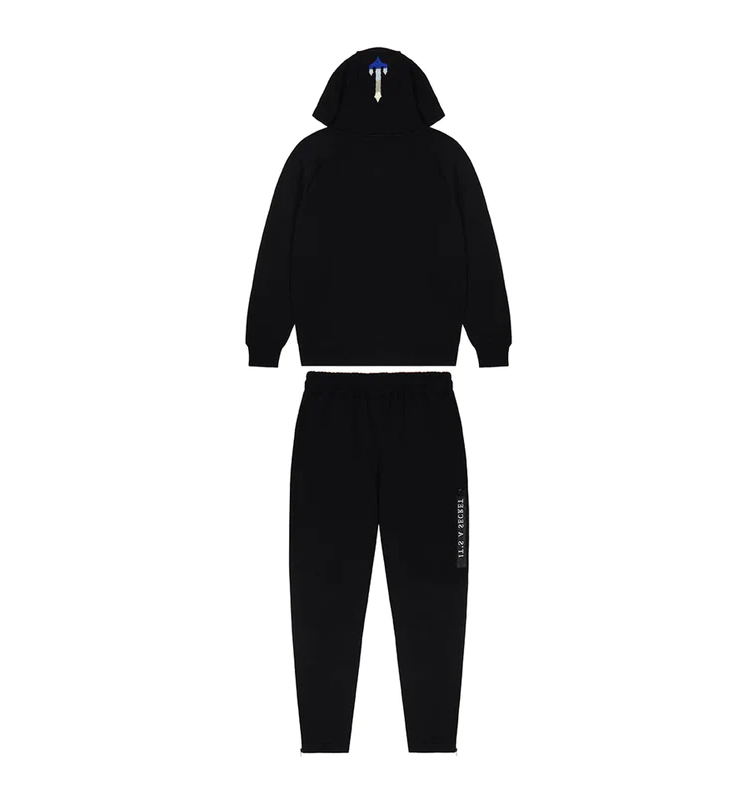 Trapstar Chenille Decoded 2.0 Hoodie Tracksuit - (BLACK ICE EDITION)