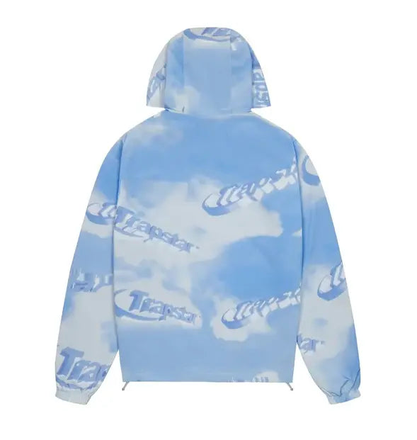 Trapstar Hyperdrive Cloud Windbreaker Jacket - (BLUE/WHITE) Wreps