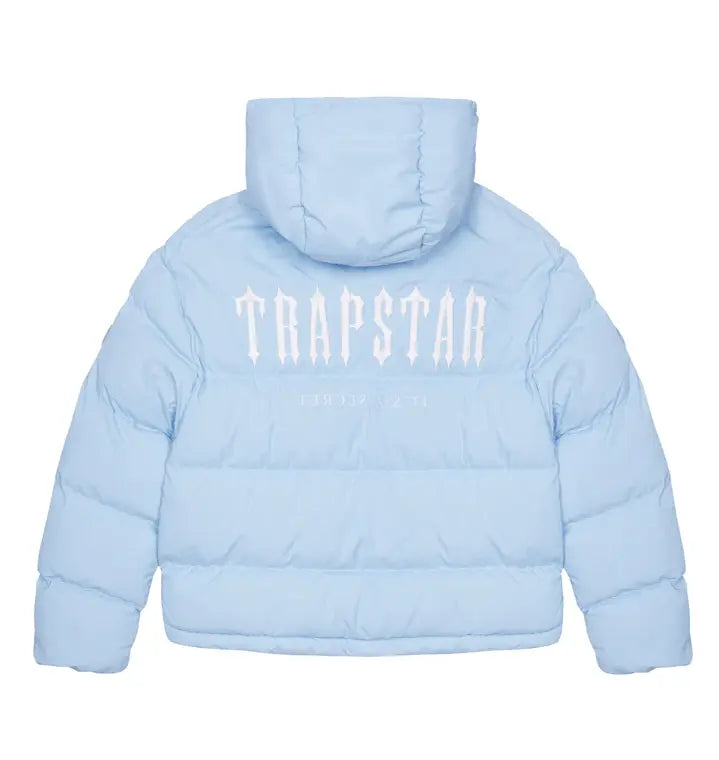 Trapstar Decoded Hooded Puffer 2.0 - (ICE BLUE) Wreps