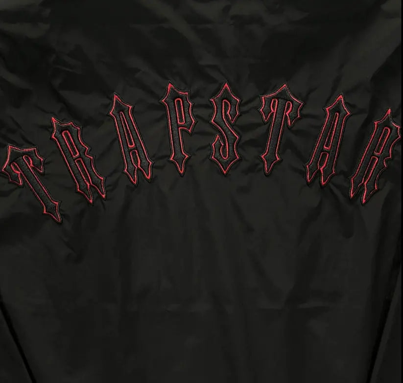 Trapstar Irongate T Windbreaker Jacket - (BLACK/RED) Wreps