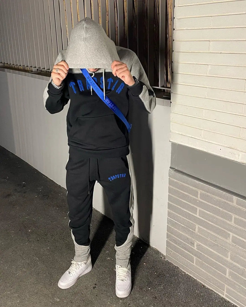 Trapstar Irongate Arch Tracksuit - (BLACK/BLUE/GREY) Trapstar