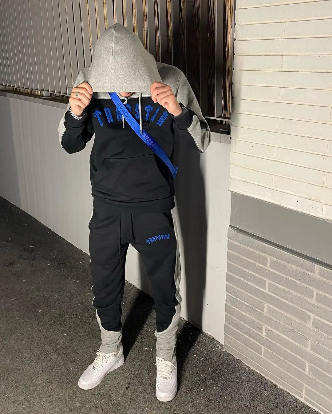 Trapstar Irongate Arch Tracksuit - (BLACK/BLUE/GREY) Trapstar