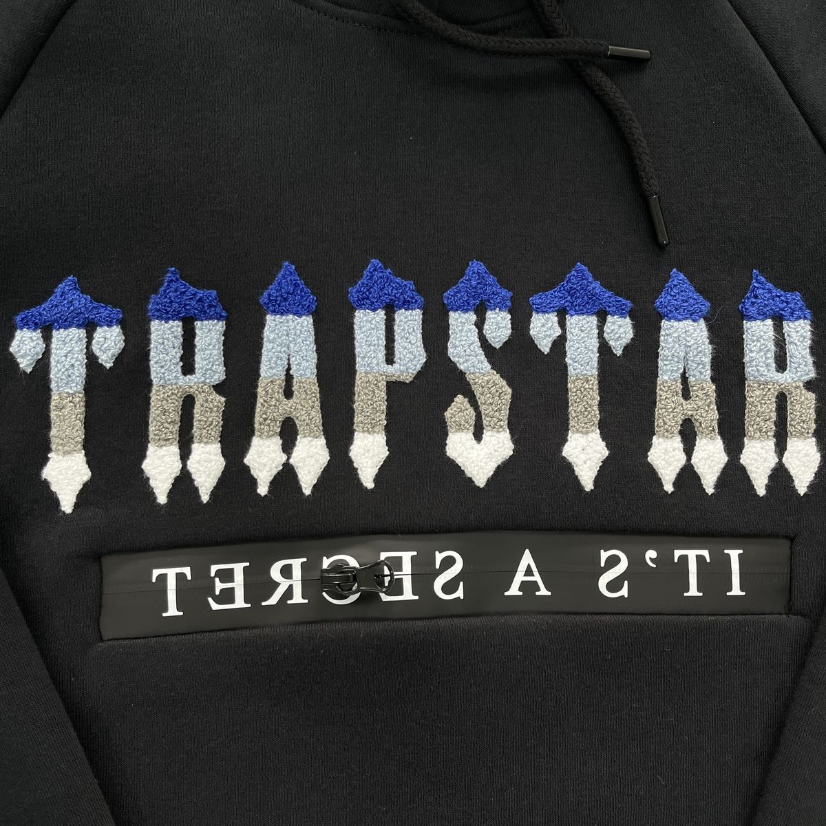 Trapstar Chenille Decoded 2.0 Hoodie Tracksuit - (BLACK ICE EDITION)