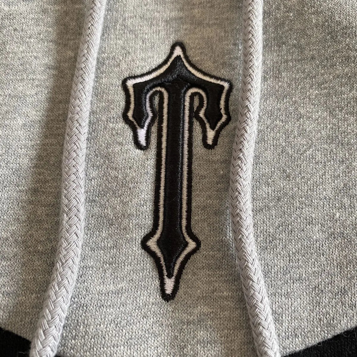 Trapstar V Stripe Tracksuit - (BLACK/WHITE/MARL GREY) Trapstar