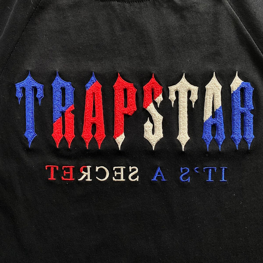 Trapstar Chenille Decoded Short Set - (BLACK REVOLUTION)